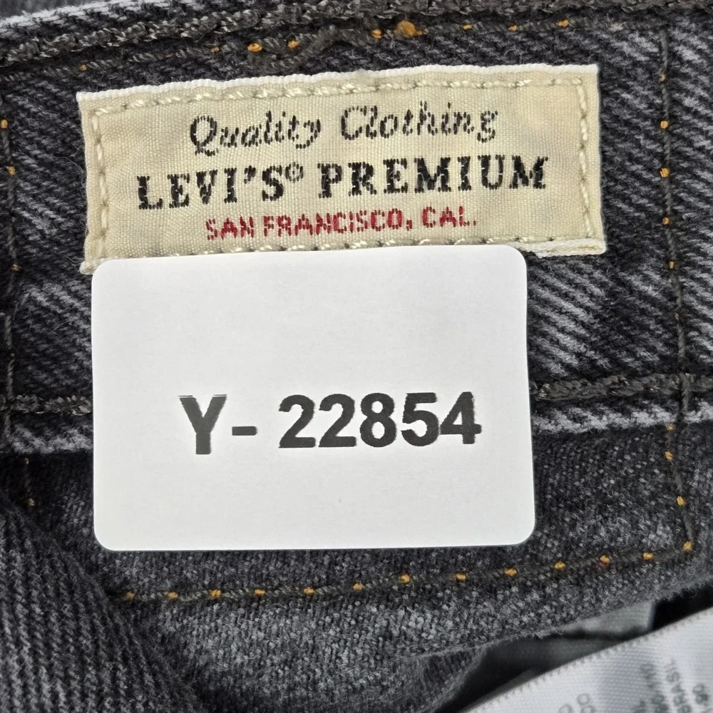 Levi's 501 Men Jeans 30X30‎ Black Denim Original Fit Straight Leg Button Fly 90s